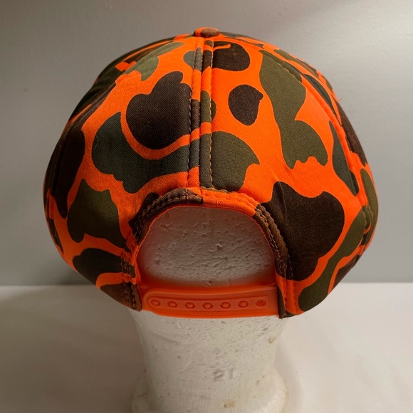Nissin Orange Camo Snap Back Trucker Cap - Picture 6 of 14